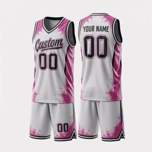 Customizable Men's Basketball Jersey Shorts Set BSCI Certified Low MOQ Plus Size Breathable Quick Dry 100% Polyester Custom Logo - Product Image 5