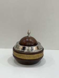 Marmite en métal de qualité supérieure faite à la main Marmite pour chauffe-plats Unique en acier inoxydable Vente en gros Marmite élégante en métal fantaisie - Product Image 2