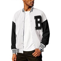 Veste Letterman Varsity pour hommes design personnalisé automne hiver élégant avec écusson brodé en chenille personnalisé sur le devant