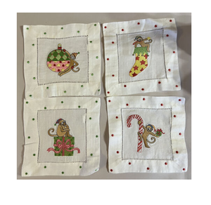 Posavasos y posavasos de lino apkins arty, hecho a mano para el mejor precio - Product Image 6