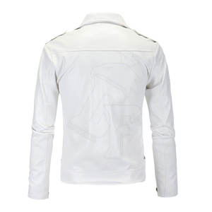 แจ็กเก็ตหนังดีไซน์ใหม่แจ็กเก็ตหนังเสื้อแจ็คเก็ตหนังโลโก้ออกแบบได้ตามต้องการ - Product Image 2