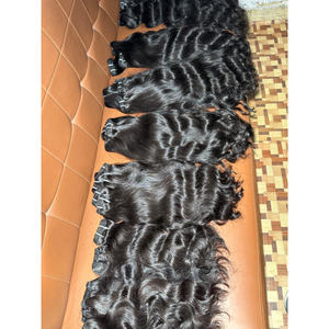 Extensiones y paquetes de cabello humano indio de onda natural por fabricante y exportador de Indio a precio al por mayor directo de fábrica - Product Image 5