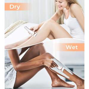 Rasoir électrique rechargeable sans fil pour femmes, tondeuse bikini et épilateur corporel, rasage humide et sec, rasoir corporel indolore - Product Image 5
