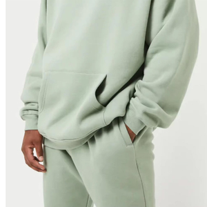 Conjunto Deportivo de Felpa para Hombre, Dos Piezas, Personalizado, de Poliéster, con Capucha, para Trotar por la Mañana - Product Image 5