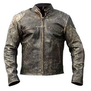 Customized Men Fashion Leather Jacket Made in Pakistan Fashion Leather Jacket - Product Image 1