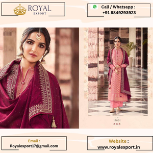 Lanzamiento de nuevo diseñador Dola Jacquard seda con bordado fabricante de trajes de trabajo por Royal Export - Product Image 4