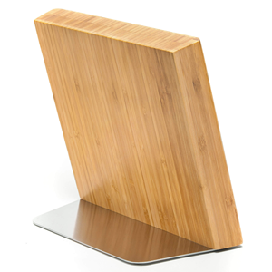 Portacuchillos de madera ranuras cuadradas portacuchillos magnético ecológico producto más vendido - Product Image 5