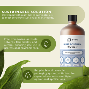Neutralizador de Olores en Vapor Seco, Fórmula Azul Estándar: Olores de Sudor, Heces, Humo y Solventes - Botella de 1L - Listo para Usar - Product Image 5