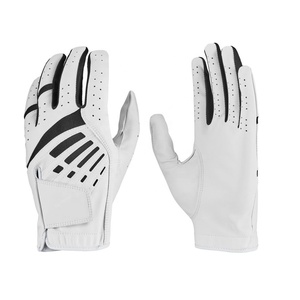 Gants de golf pour hommes et femmes, main gauche/droite, en cuir véritable respirant et antidérapant, avec sublimation personnalisée - Product Image 1