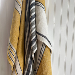 Conception de bordure rouge blanc pur textile à la maison en vrac uni 100% coton biologique certificat GOTS nappe en lin torchon personnalisé - Product Image 6