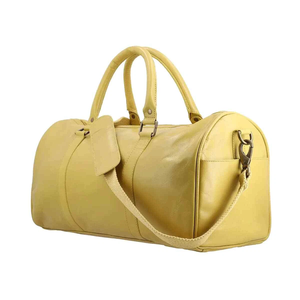 Bolsa de lona de cuero genuino hecha a mano para hombre, equipaje de viaje, fin de semana vintage, gimnasio nocturno, proveedor mayorista - Product Image 4