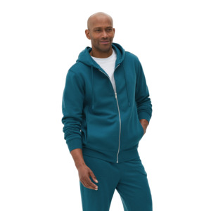 Conjunto Deportivo de Felpa 100% Algodón con Cremallera Completa para Hombre, Chándal Personalizado con Logotipo para Invierno - Product Image 2