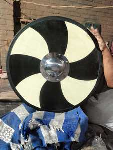 Bouclier médiéval Viking fait à la main en métal entièrement fonctionnel bouclier médiéval pour bouclier de combat pour l'utilisation de la décoration intérieure - Product Image 2