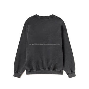 Venta al por mayor caliente OEM Logo diseño personalizado en blanco liso pulóver hombres sudadera al por mayor pecho persona impresión pulóver sudadera - Product Image 2