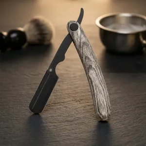 MORGANS INDUSTRIES Stainless Steel Straight Razor Single Blade Manual Shaving for <b>Men</b> Face/Body/<b>Bikini</b> Barber Shop & Outdoor Use - Product Image 1