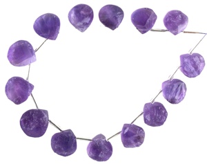 Gema Natural de amatista azul en forma de corazón, Gema Natural sin tratamiento, fabricación de joyería - Product Image 1