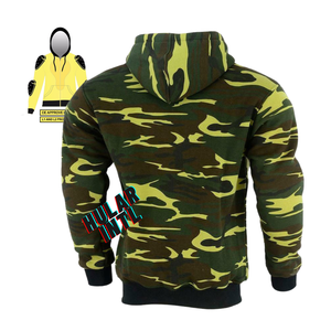 Sweat à capuche pour hommes personnalisé Sweat à capuche rembourré pour moto avec rembourrage homologué CE - Product Image 4