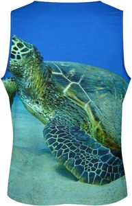 Ocean Sea Turtle Débardeur musclé sans manches pour homme, 100 % coton, sportif - Product Image 4