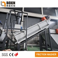 Máquina de Reciclaje de PET Automática Boxin de 500 kg/h, Trituradora y Lavadora de Desechos de PET para Fábrica de Lavado de Plástico