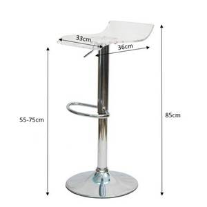 Contemporary Acrylic <b>Bar</b> <b>Stool</b> with Swivel and Height <b>Adjustment</b> GAK-631 for Kitchen Club Home <b>Bar</b> Cafe Use <b>Bar</b> Furniture - Product Image 4