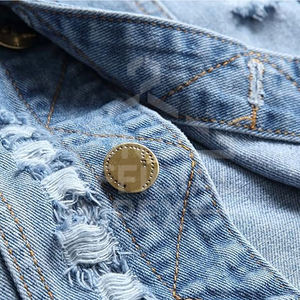 Chaleco vaquero de hombre de diseño único hecho en fábrica de talla grande para adultos por estilos de jugador chaleco vaquero cómodo y transpirable para hombre - Product Image 2