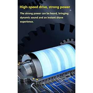 Rasoir rotatif électrique rechargeable à double tête pour hommes, tondeuse à cheveux dorée pour le visage - Product Image 4
