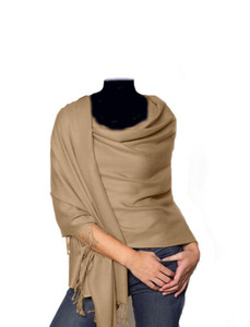 Châle en pashmina pur cachemire et soie véritable Écharpe de printemps traditionnelle - Product Image 5