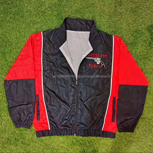 OEM venta al por mayor 100% Nylon hombres chaqueta de malla para correr tendencia a prueba de viento Softshell con cuello vuelto personalizado impreso - Product Image 1