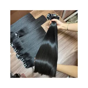 Extensiones de cabello lacio natural de cabello sedoso vietnamita Sin enredos Sin caída de cabello virgen 100%