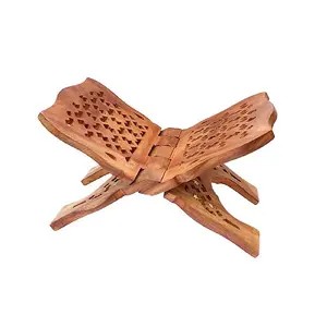 Support de livre de lecture en bois, fait à la main - Product Image 1