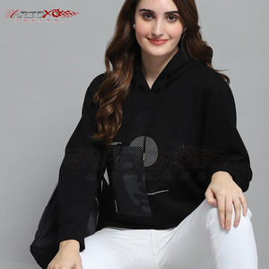 Sweat à capuche imprimé respirant pour femmes avec design graphique et confortable coupe active mode sweat à capuche imprimé pour femmes - Product Image 5