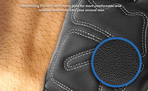 Par de guantes de trabajo de alta destreza para hombres y mujeres pantalla táctil compatible con excelente agarre para uso multiusos para deportes - Product Image 3