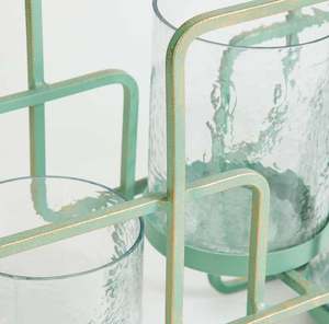 Support à bougies votives personnalisé avec support métallique pour la décoration de la maison et du bureau, mariages, fêtes et événements, fabriqué en Inde, vente en gros - Product Image 5