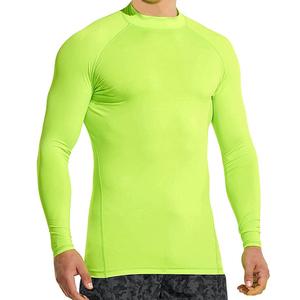 Personnalisez votre propre logo Quick Dry Rash Guard Hommes Maillot de bain de surf à manches longues Gym Training Compression Sports Shirt Protection UV - Product Image 1