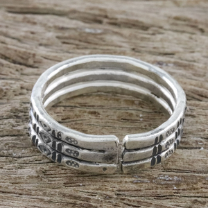 Wholesale Factory Price Unisex Handmade Sterling Silver Geometric Wrap <b>Ring</b> Bohemia Christian Style Fashionable <b>Rings</b> - Product Image 4