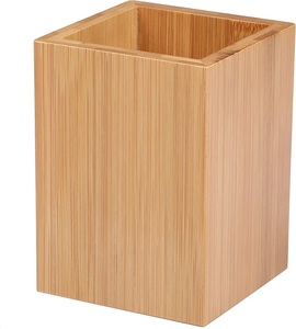 Porte-crayon de bureau en bois de bambou naturel 100%, multifonctionnel, organisateur de bureau, porte-crayon pour le bureau - Product Image 5