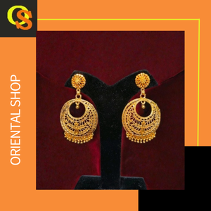 Ensemble de boucles d'oreilles en gros avec Premium conçu 22CT plaqué or style unique boucles d'oreilles bijoux pour femmes portent - Product Image 2