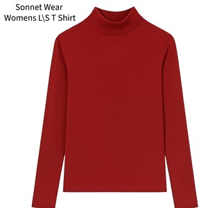 Womens Soft Knit Long Sleeve Slim Fit Pullover <b>Top</b> - Product Image 2