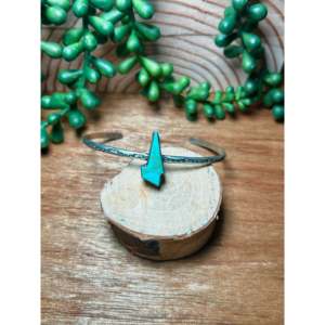 Bracelet manchette tendance Donovan Skeets Kingman en turquoise et argent sterling - Product Image 1