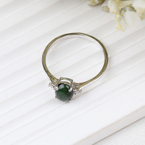 Trending <b>Top</b> Quality Natural Tourmaline & Cubic Zirconia Gemstone 925 Solid Sterling Silver Handmade Women's Ring For Wholesale - Product Image 2