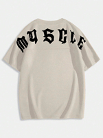 T-shirt formel classique à col rond pour homme, coupe ajustée, en soie/coton blanc, avec impression de logo personnalisé, vente en gros