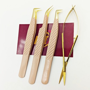 Lash Extension Tweezers 90 Degree Boot Volume & Curved Tip <b>Eyelash</b> Tweezers For <b>Eyelash</b> <b>Applications</b> Beauty Tools Eco-Friendly - Product Image 5