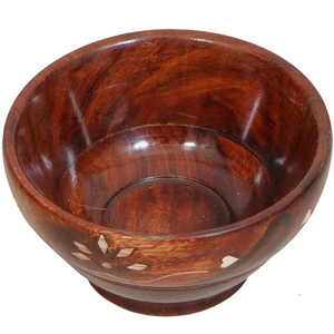 Plato de ensalada de madera más vendido, plato de arroz personalizado, hecho en La India para uso en la cocina para mezclar aperitivos - Product Image 6