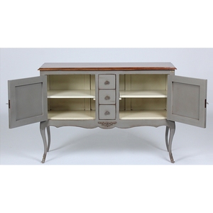 Serie de Muebles para Sala de Estar 1421 Hechos de Madera de Caoba, Medidas 120x38x80 con un Acabado Elegante - Product Image 4