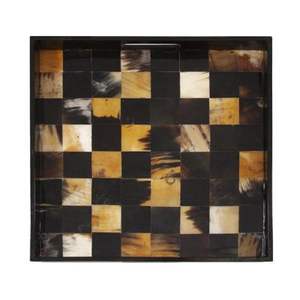 Bandeja de servicio de cuerno de búfalo natural indio puro para el hogar con logotipo de vivero-Precio de fábrica de cuerno genuino - Product Image 1