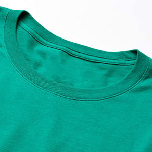 T-shirt homme vert Kelly émeraude uni, coupe classique, manches courtes, col rond, basique - Product Image 2