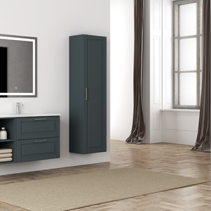 Per porta reversibile Chloe 162x40x35 cm ferro grigio mobile da bagno colonna Pack da 1 - Product Image 3