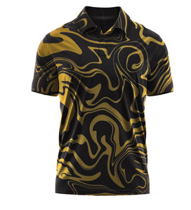 Polo de golf en spandex en polyester respirant imprimé Offres Spéciales pour hommes chemise à manches courtes polos de golf - Product Image 6