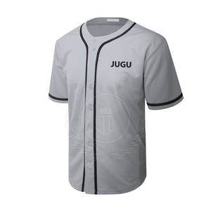Camiseta de Béisbol para Hombre, Estilo Nuevo, Personalizada, Transpirable, 100% Poliéster, con Bolsillos, Diseño Liso, Alta Calidad - Product Image 3
