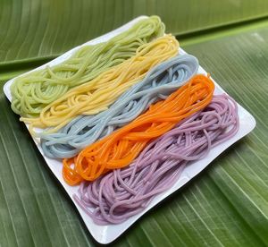 เส้นก๋วยเตี๋ยวสีรุ้ง/ทำด้วยมือและไม่ใช่จีเอ็มโอ/เหมาะสำหรับแบรนด์ของชำออร์แกนิกและการส่งออกขายส่งทั่วโลก - Product Image 3